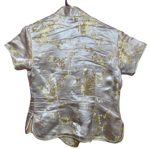 Golden Dragon Yellow and Gold Top Size Small - Picture 2 of 4